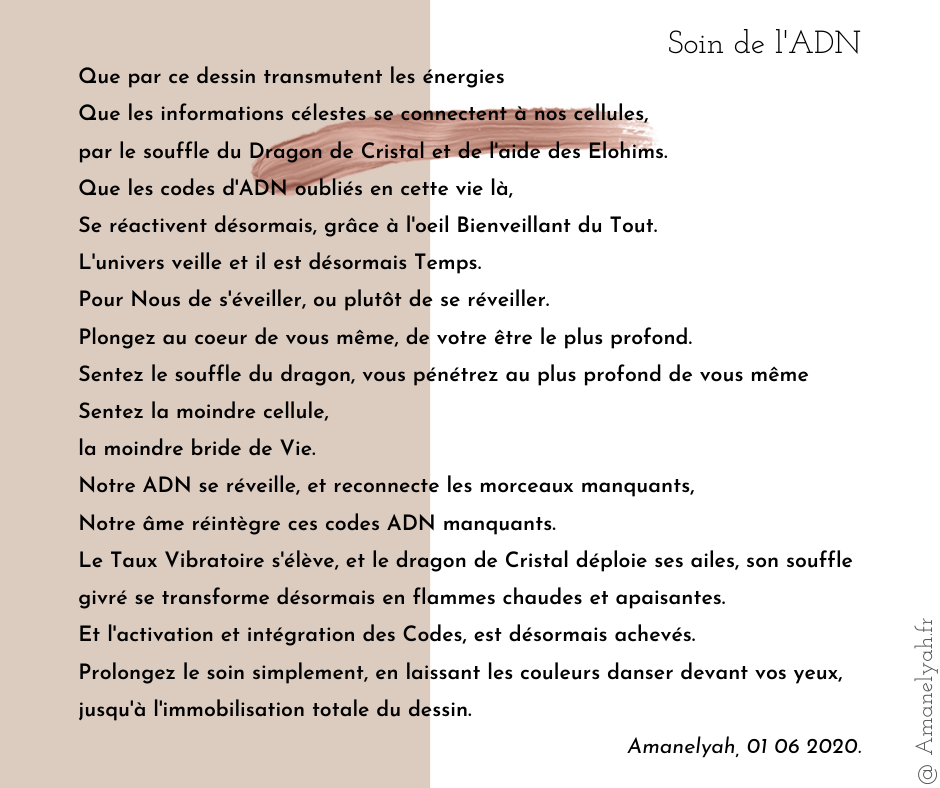 Soin de l'ADN